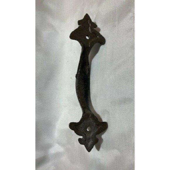 ONE Cast Iron Fleur-De-Lis Door Handles 0040 - Picture 6 of 12